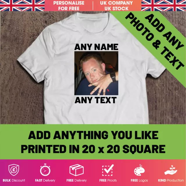 Personalised Custom Printed T-Shirt Your Text Logo Stag Do Hen Party Unisex Top