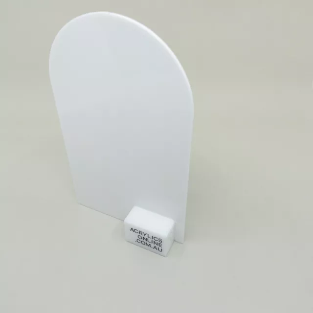 Pack of 100 Acrylic Gloss white Arch 210x148 A5 size base include FREE SHIP
