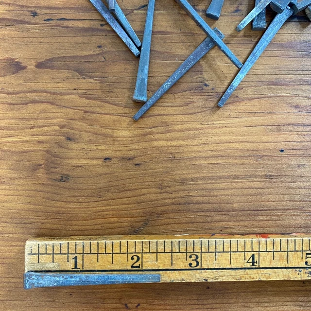 50 Vintage square head flooring nails lot 2 1/4”