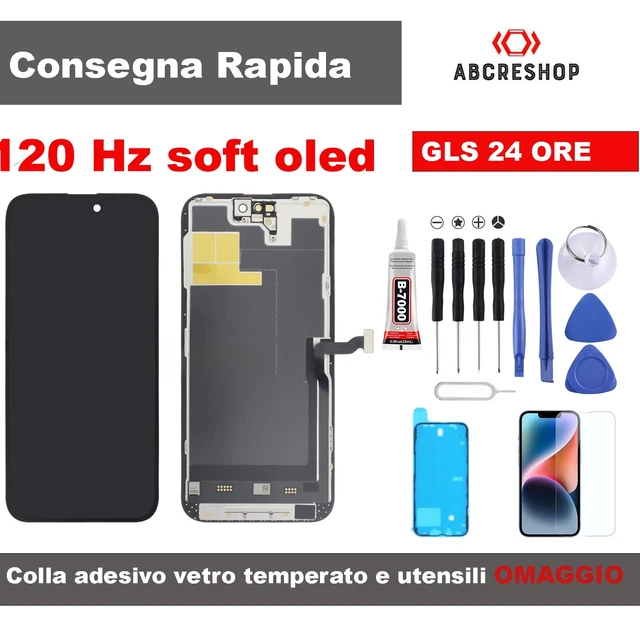 Écran OLED Tactile Pour IPhone 12 Pro – Avec Cadre, SOFT OLED, Original GLS, NEUF