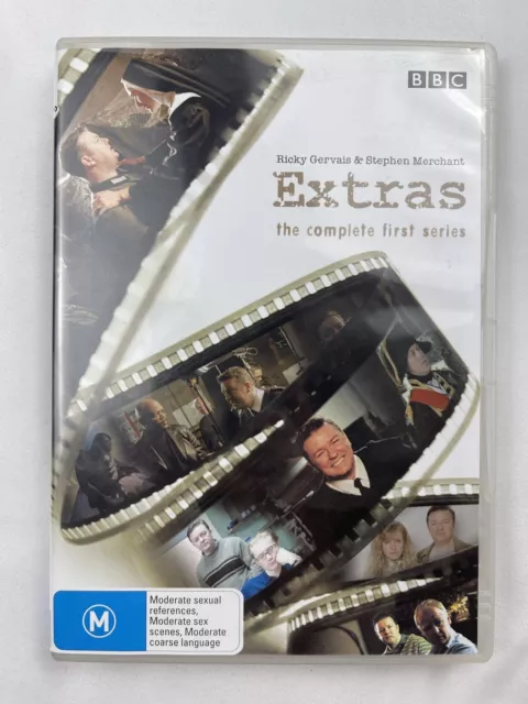 Extras The Complete First Series 2 Disc DVD Set - Free Tracked Post