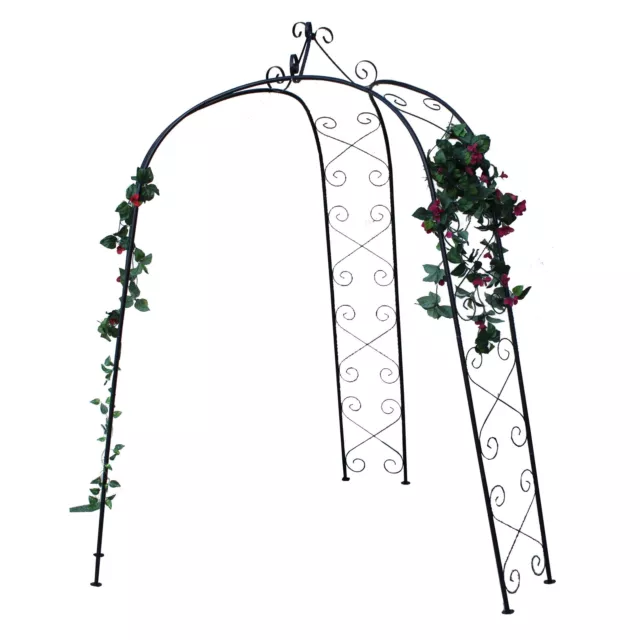 Rosenbogen METALL Breit Rankhilfe Kletterhilfe Gartenbogen Pergola Spalier Neu