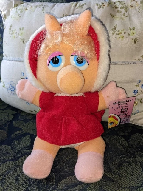 1988 McDonalds Happy Meal-Jim Henson's-BABY MISS PIGGY Christmas Muppet