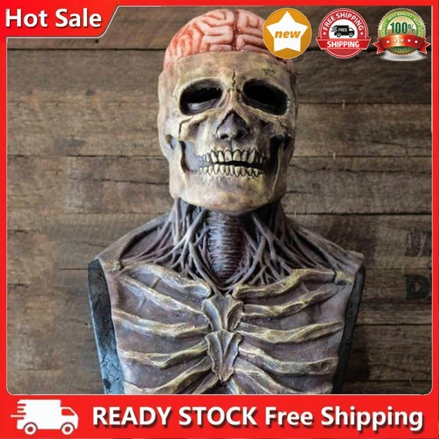 Maschera teschio spaventosa Halloween terribile copricapo pieno festa cosplay