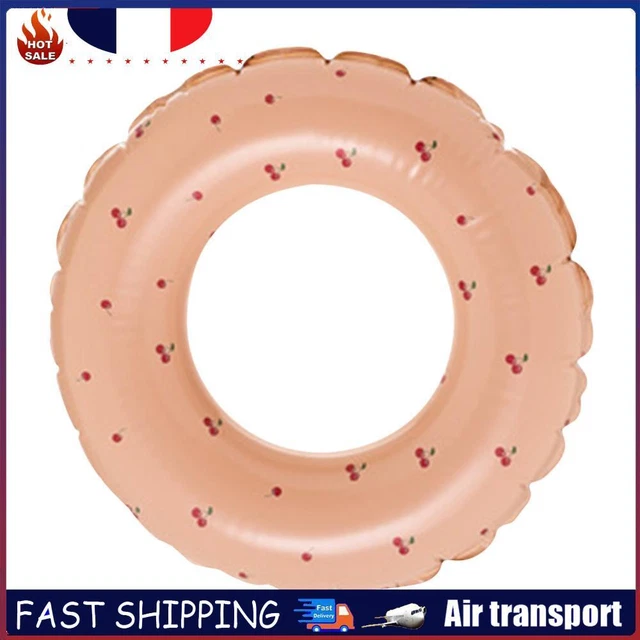 Lot 2 Bouées Pastèque AWAVM - PVC, Forme Donut, Pour Piscine, Plage, Fête - Enfants Et Adultes, Gonflage Rapide