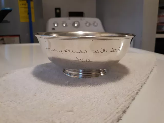 Arthur Stone -Underwood Sterling Silver Arts And Crafts Bowl 5 1/4X3"- Monogram