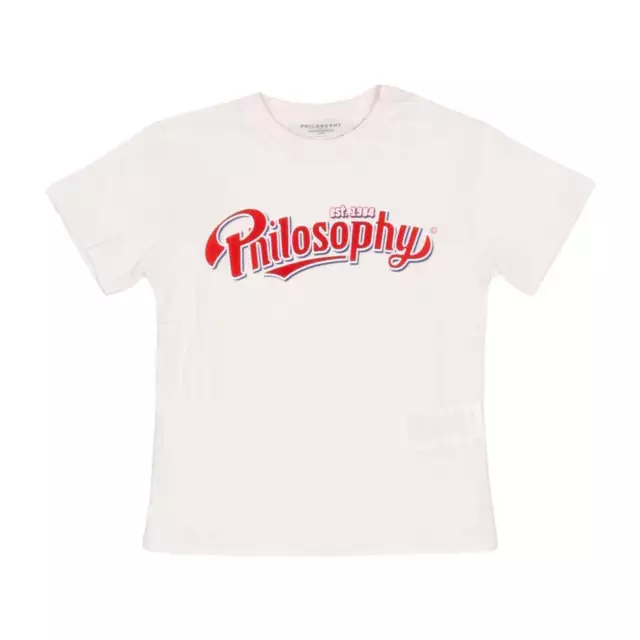 PHILOSOPHY kids T-shirt Enfant Crème Coton Imprimé