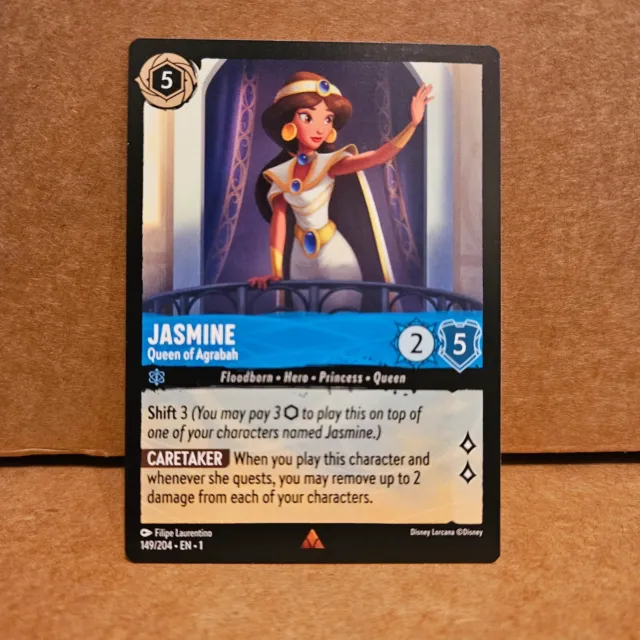 Jasmine 149/204 Disney Lorcana The First Chapter Mint Non Foil Rare