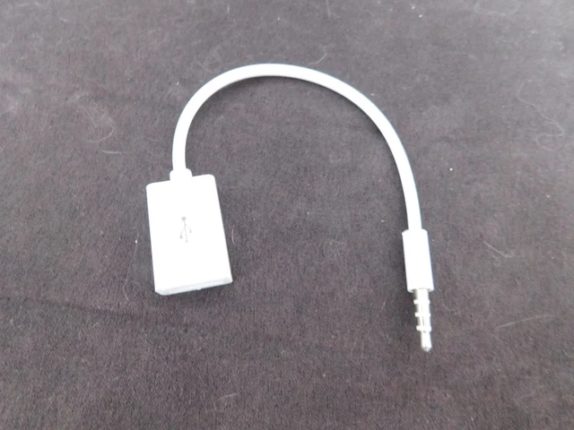 Câble Adaptateur Audio 3,5 Mm Vers USB A Pour Autoradio - 20 Cm Neuf