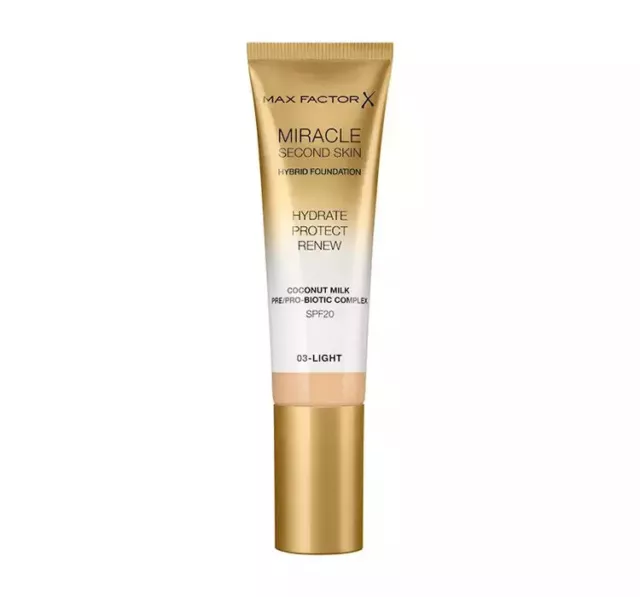 Max Factor Miracle Second Skin Foundation 03 Light 30Ml