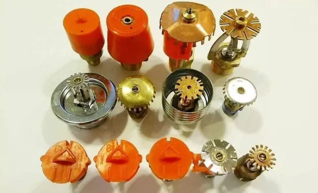 LOT OF 13 NEW - TYCO & VIKING Pendent Sprinkler Heads Brass