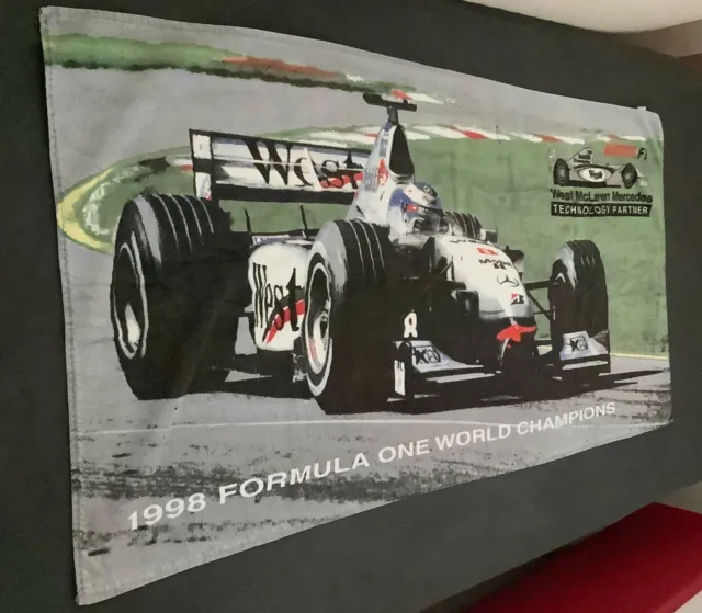 McLAREN F1 OFFIZIELLES WEST HANDTUCH Formel 1 Mercedes West 1998