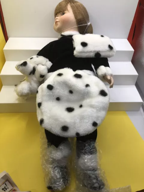 The Heritage Signature Collection "Danielle" Dalmation Doll (porcelain) W/COA 2