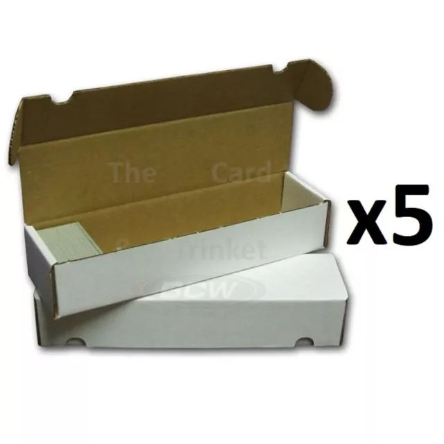 5x BCW Card Storage Box Boxes Cardboard 800ct Count 1-BX-800