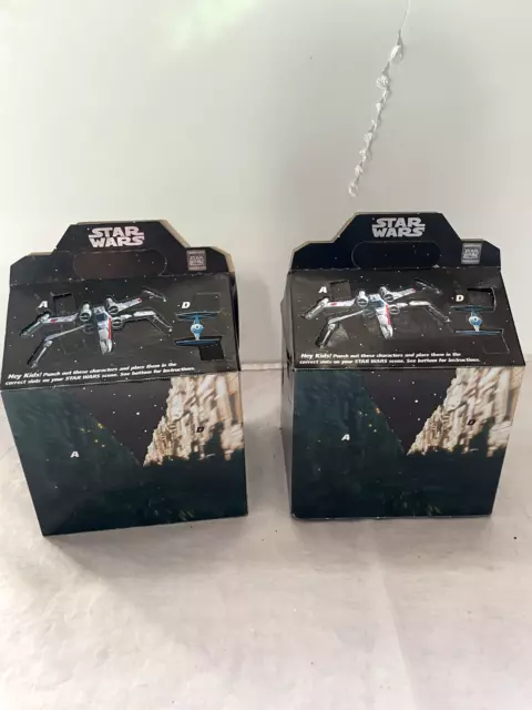 Two Star Wars 1996 Taco Bell Kids Meal Box Trilogy Special Edition - Unpunched 2