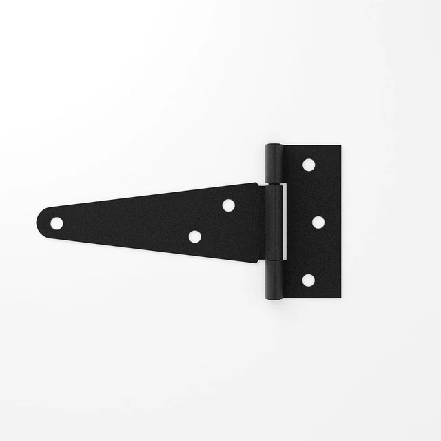 T Strap Door Hinge Black RSF Cast Iron 5" | Renovator's Supply