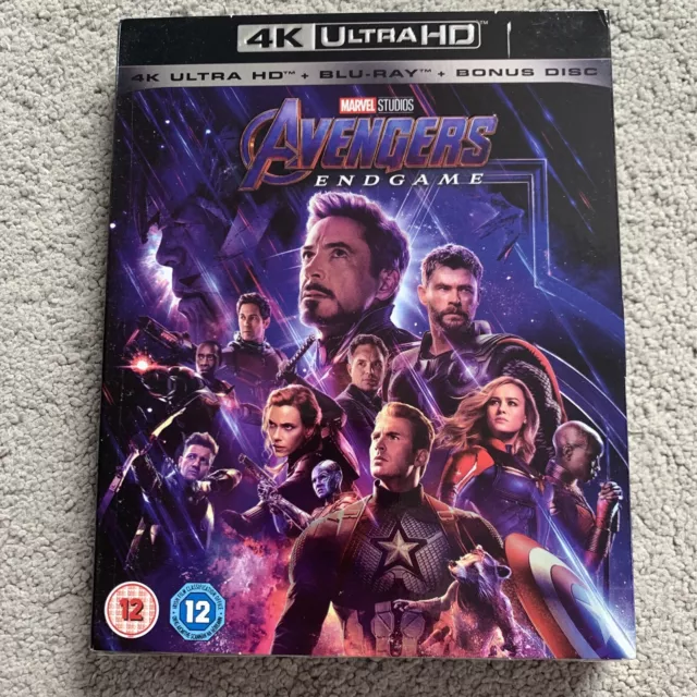 Marvel Avengers Endgame 4k Ultra-HD/BluRay/Bonus Disk Region-Free [NEW & SEALED]