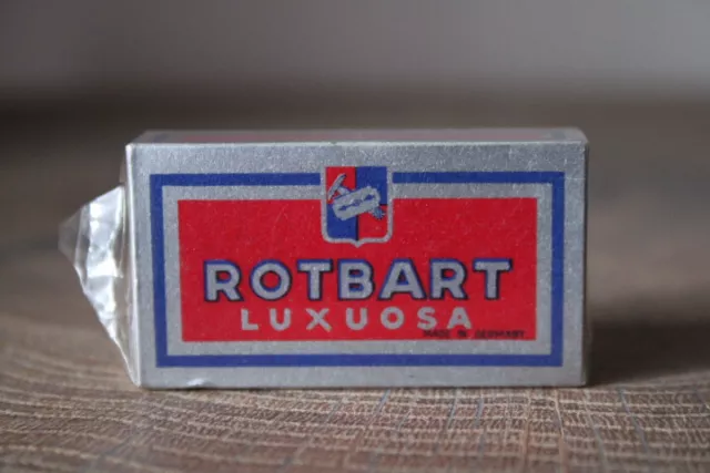 ROTBART LUXUOSA Rasierklingen Razor Blades OVP foliert VINTAGE Rarität