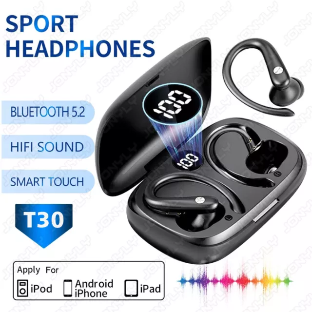 TWS Wireless Earphones Bluetooth 5.2 Headphones Hi-Fi Earbuds For iPhone Samsung