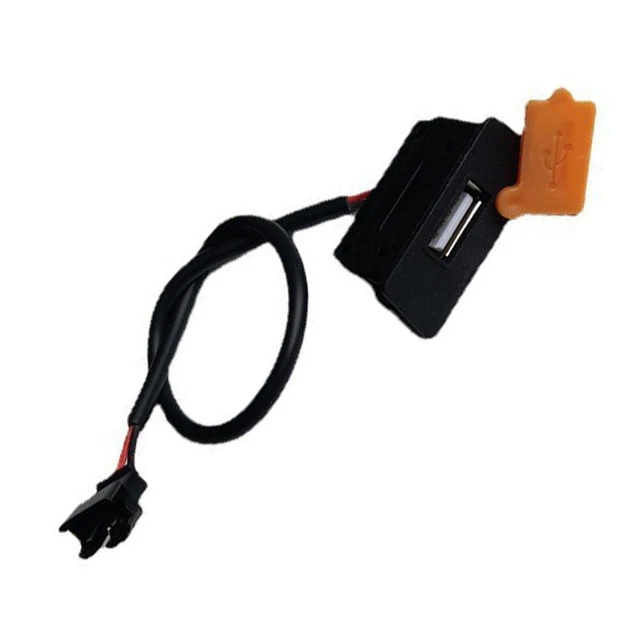 Chargeur USB Moto Cliff-Top 4.6A Aluminium - Double Port Pour GPS, Smartphone Et Accessoires (Noir)
