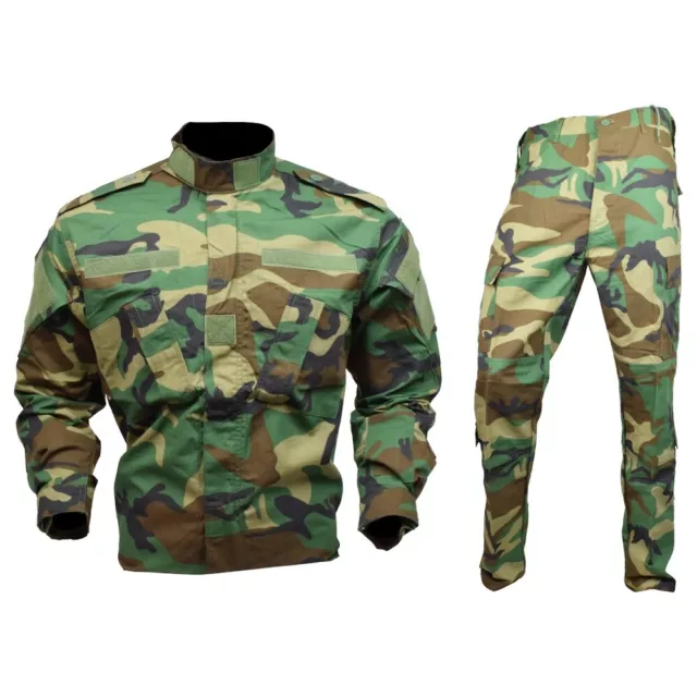 Uniforme Divisa Royal Tuta Mimetica Per Il Softair Woodland Taglio Acu  Uni-Ws