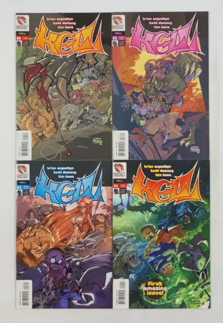 Hell #1-4 VF/NM complete series - Brian Augustyn - Dark Horse Comics set lot 2 3