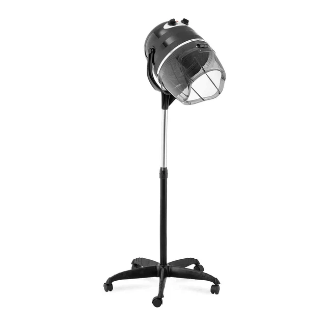 Casque Sèche Cheveux Salon Séchoir Coiffeur Professionnel 125-155 cm 1100W Noir