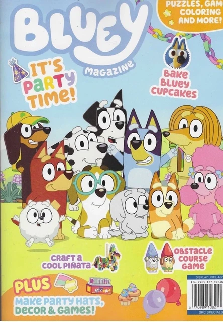 Activity Magazine Model BLUEY MAGAZINE 2026 Children's Activity Magazine It's Party Time £5.94 ...
