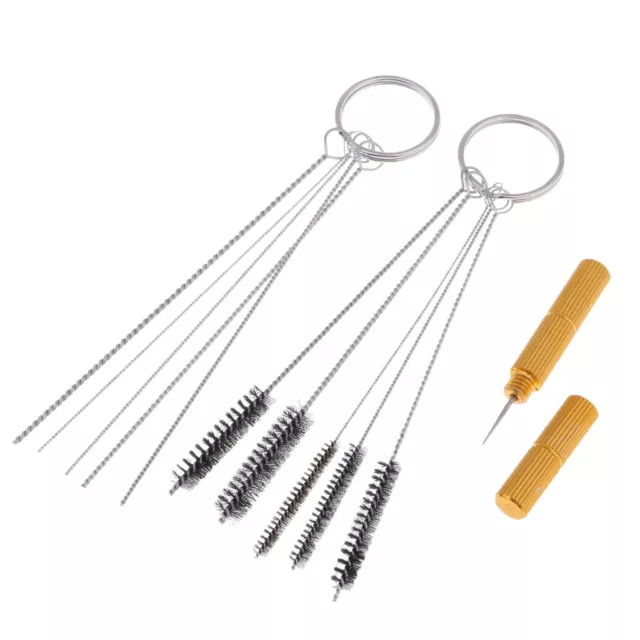 11pcs aérographe pistolet pulvérisateur buse nettoyage kit d'outils de