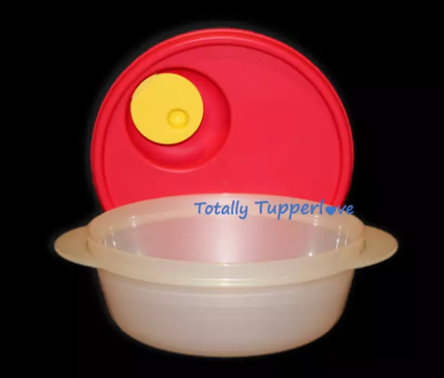 TUPPERWARE Crystalwave Plus 7.5 cup, 1.8L Round microwavable Cristal Flash  New !
