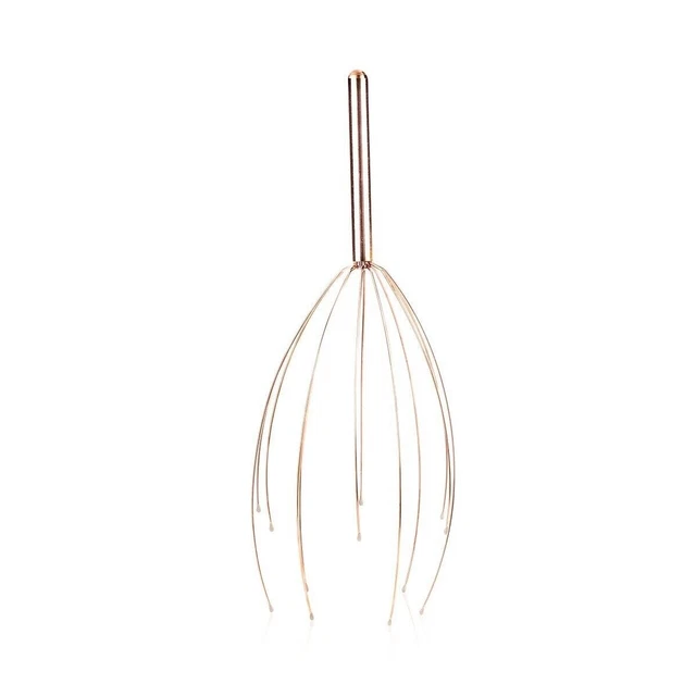 Kikkerland Copper-Plated Acier/Caoutchouc Tête Masseur Stress Releaser