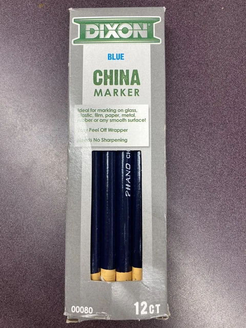 Dixon, China Marker, Blue, 12 count