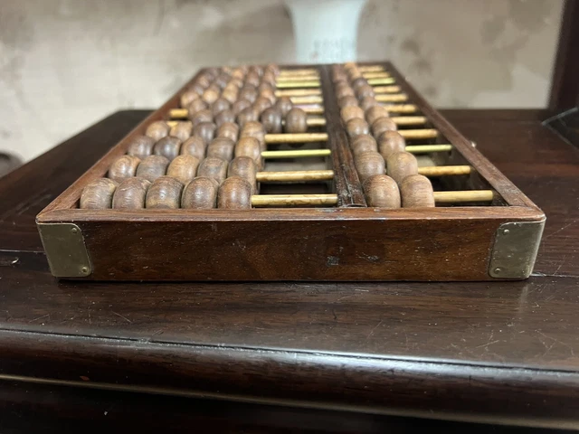 Huanghuali Wooden Abacus 海南黄花梨 Lotus Flower Brand 77 Beads 3