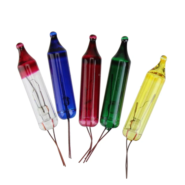 Sienna Pack of 5 Multi-Color Mini Christmas Replacement Bulbs - 6 Volts