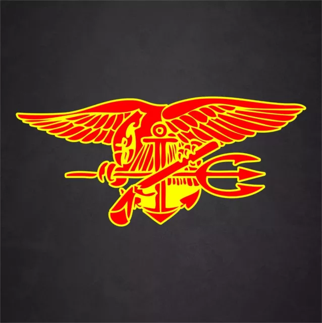US NAVY SEAL Insignia Badge Veteran Vinyl Graphics Decal Sticker Car ...