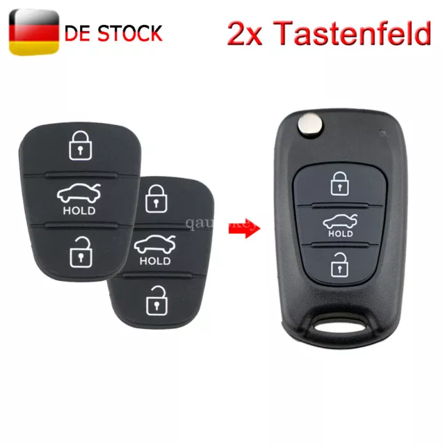 Klappschlüssel Ersatz Tastenfeld für Kia Ceed Rio Sorento / Hyundai - Hold Taste