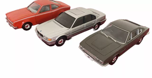 3 Corgi James Bond 007 Cars Aston Martin DB5 BMW 750i AMC Hornet Unboxed