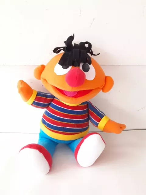 FISHER PRICE / MATTEL 2002 Stuffed Ernie Sesame Street Stuffed Plush 10"