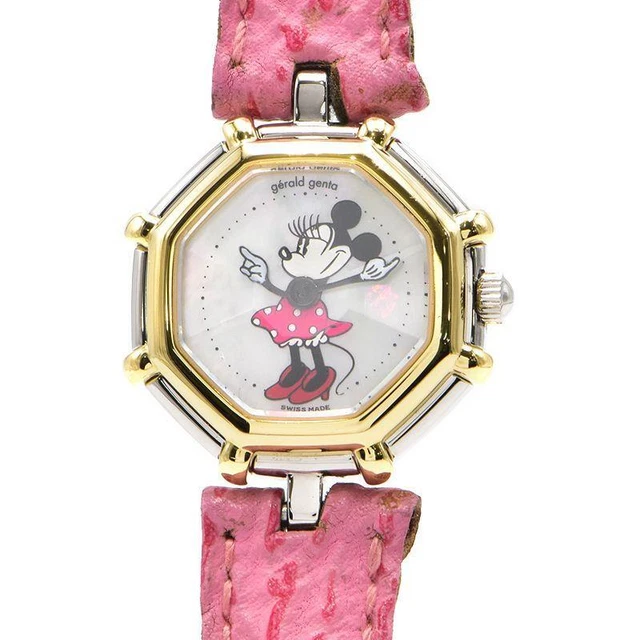 Gerald Genta Ladies Retro Fantasy Minnie Mouse G.2899.7 K18Yg Shell #Cs232