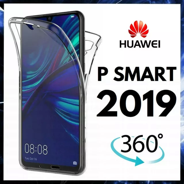 COQUE INTEGRALE Pour HUAWEI P SMART 2019 PROTECTION SILICONE GEL ETUI HOUSSE 360