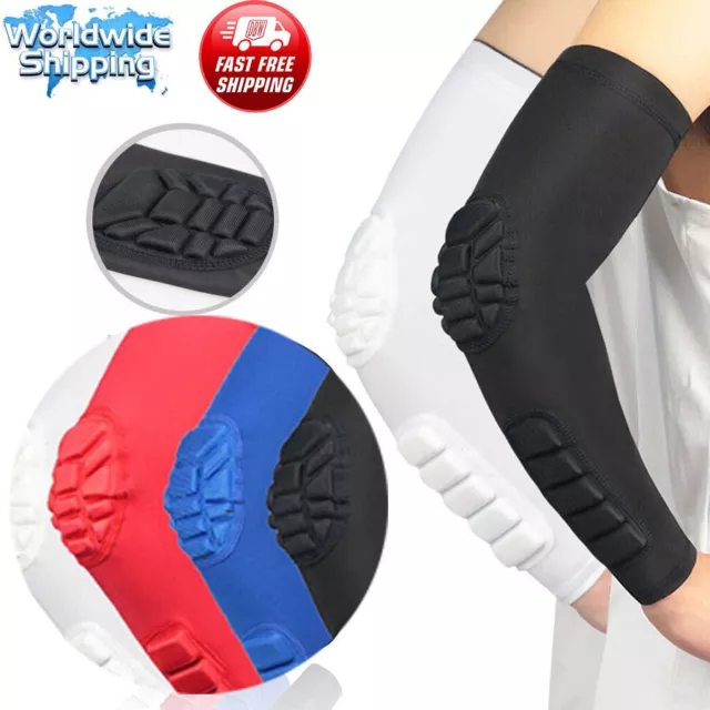 NEW Padded Elbow Arm Sleeves for Basketball Football Volleyball Youth  Adult