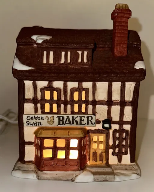 Dept 56 Golden Swan Baker Shops of Dickens' Village 1987 Original in Box!