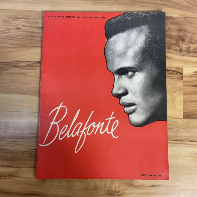 1960 Vintage Program Harry Belafonte with Miriam Makeba