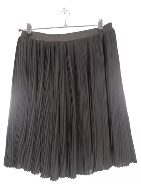 BON A PARTE Rock Damen Gr. 40 Schwarz Plissee Midi