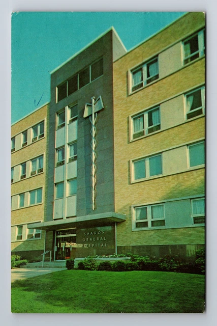 Sharon PA-Pennsylvania, Sharon General Hospital, Antique Vintage c1967 Postcard