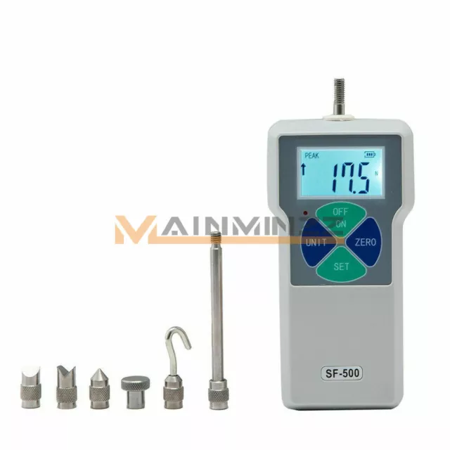SF-500 2-500N Portable Digital Force Gauge Dynamometer LCD Measuring Instruments