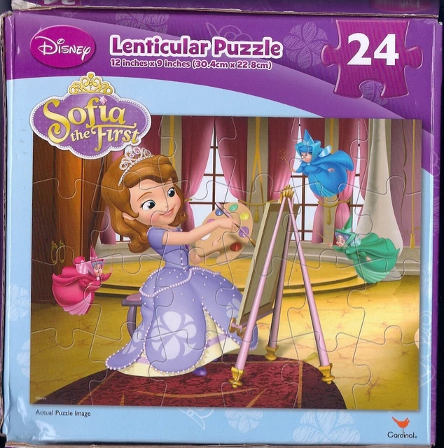 DISNEY PRINCESS SOFIA the First 24 Piece Lenticular 12" x 9" Puzzle ...