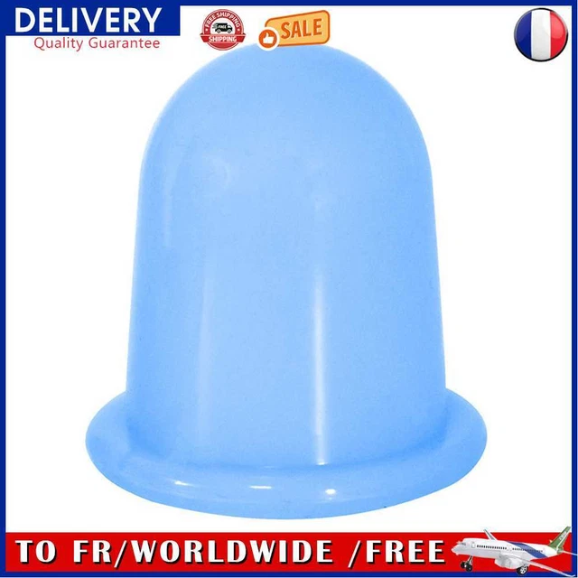 Silicone Cupping Therapy Kit Anti-aging Vacuum Cans for Body Care (Light Blue)