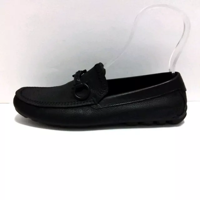 AUTH SALVATORE FERRAGAMO - Black Leather Men's Shoes $211.00 - PicClick