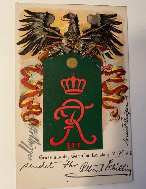 POSTKARTE 6. BADISCHES InfanterieRegiment 114 .Kaiser Friedrich EUR 12